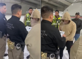 Avión con Hernán Bermúdez Requena aterriza en Toluca; será trasladado al penal del Altiplano