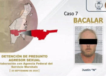 🚨 Detienen en Bacalar a fugitivo estadounidense acusado de delitos sexuales contra menores