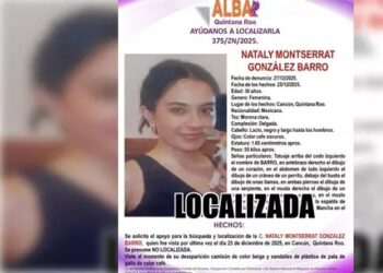Cancún: Fiscalía confirma hallazgo de Nataly Montserrat tras búsqueda