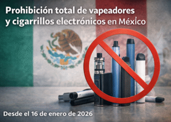 Entra en vigor la prohibición total de vapeadores y cigarrillos electrónicos en México